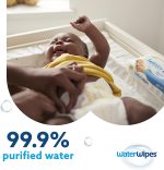 WaterWipes Plastic-Free Original Baby Wipes, 99.9% Water Based Wipes, Unscented & Hypoallergenic for Sensitive Skin, 720 Count (Pack of 12), Packaging May Vary - Image 8